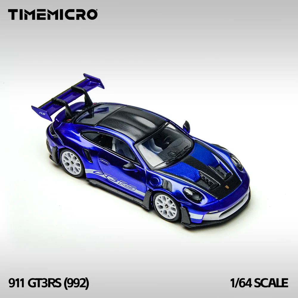 

*Pre-order*TIME MICRO 1:64 992 GT3 RS Blue Painting Simulation Alloy Car Model for Hobby&Display*Gift