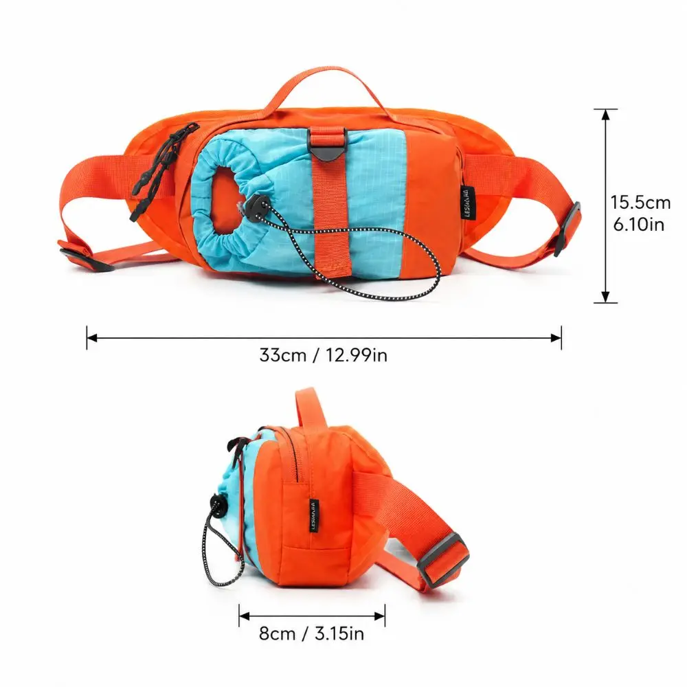 Koreanische Outdoor-Umhängetasche Minimalistisches Design Wasserdichte Unisex-Gürteltasche mit Wasserkocherfach 6 Farben Camping-Schultertasche – Detail 1