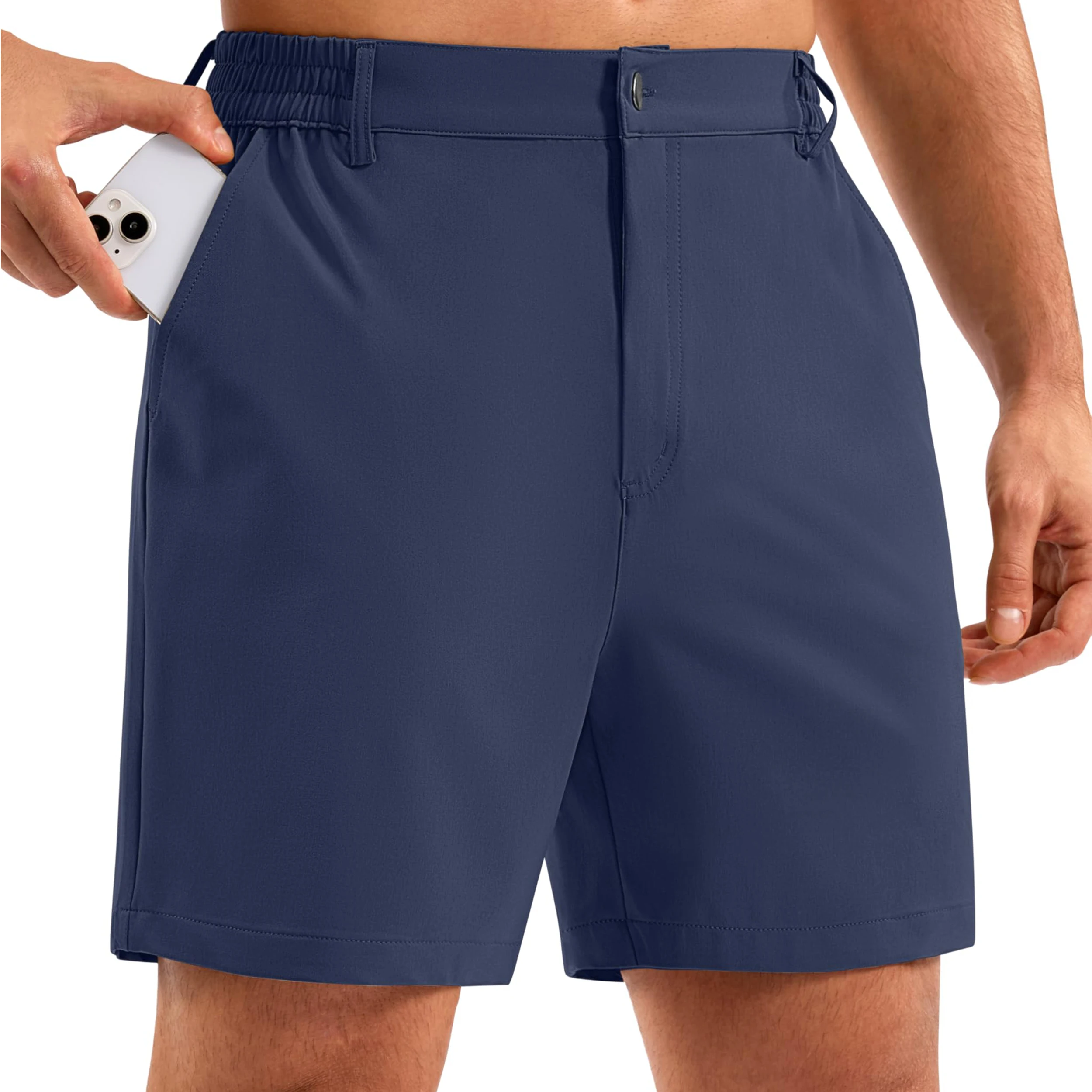 Shapershark Men's Casual Shorts: Golf, Sports, and Business Casual Shorts with Quick-Dry Fabric and Semi-Elastic Waistband image 5