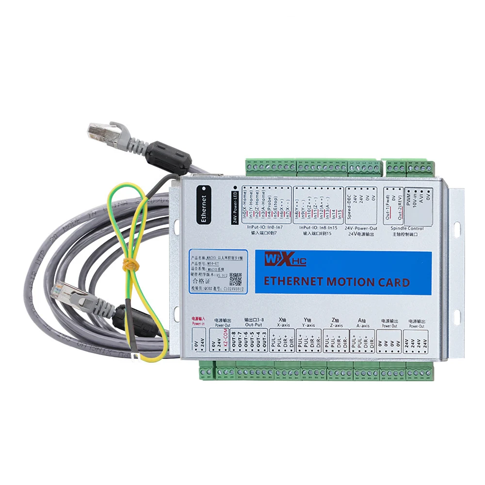 XHC Ethernet 3/4/6 Axis MACH3 CNC Motion Control Card Frequency 2000KHZ Controller Breakout Board For Stepper Motor/Servo Motor