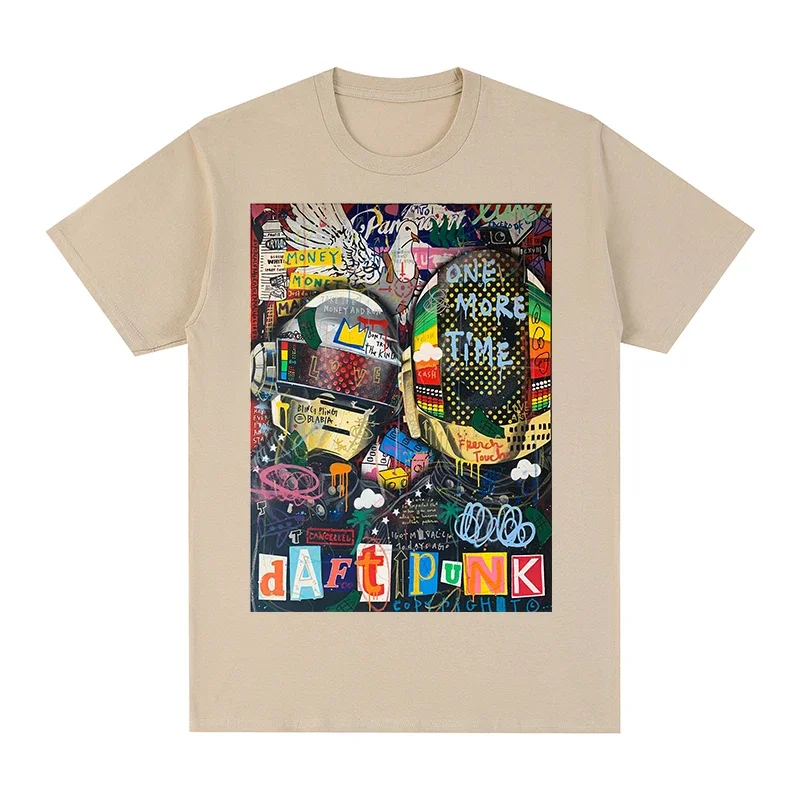 Daft – Camiseta en algodón para hombre y mujer, unisex, Vintage, punk, électronique francés