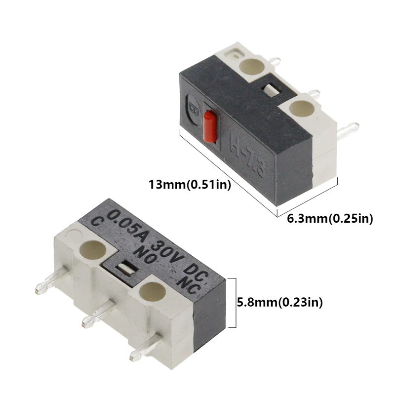 Fin De Course VISSQH 50PCS Micro Interrupteur De Interrupteur Interrupteur Fin De Course