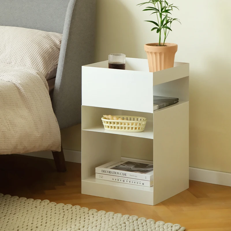 Nordic Sofa Side Tables Movable Side Cabinet Corner Tables Living Room Small Coffee Table Simple Bedroom Shelf Bedside Cabinets