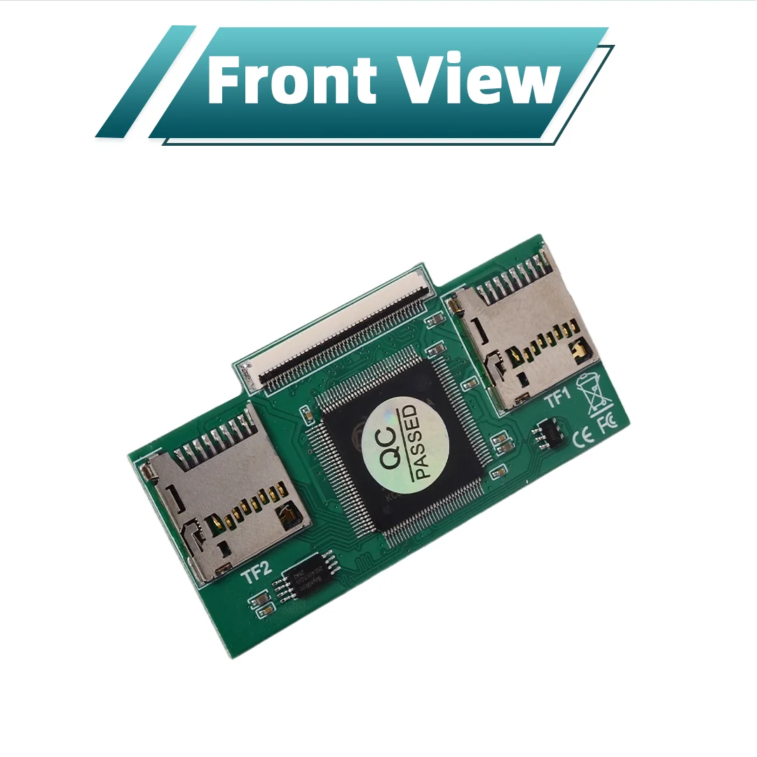 New Ultra-thin Model Dual TF (Micro SD) To CE ZIF Adapter Converter for IPod Video Classic Industrial PC DVR NVR IFlash Modding
