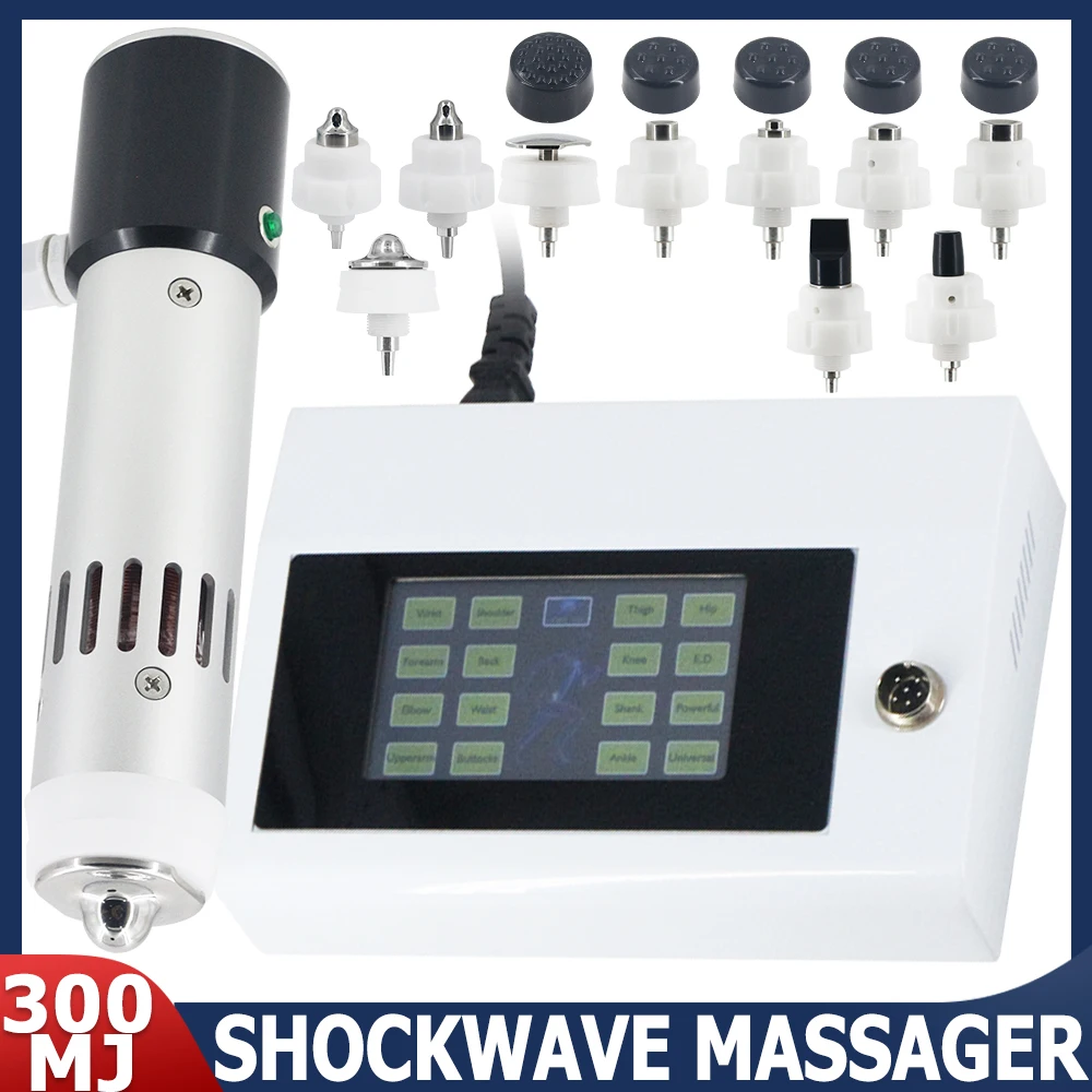 

300MJ машина для ударно-волновой терапии для лечения ЭД, эректильная дисфункция, облегчение боли в запястьях, массажер для релаксации, ударно-волновой массажер