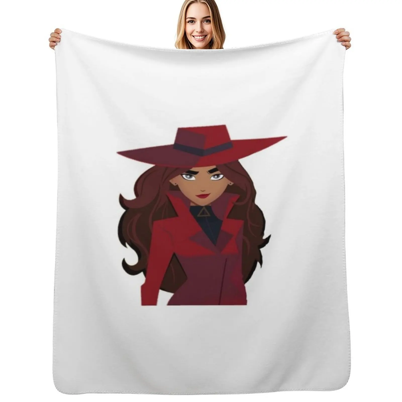 Carmen Sandiego Manta decorativa de diseño moderno, suave, para decoración del hogar