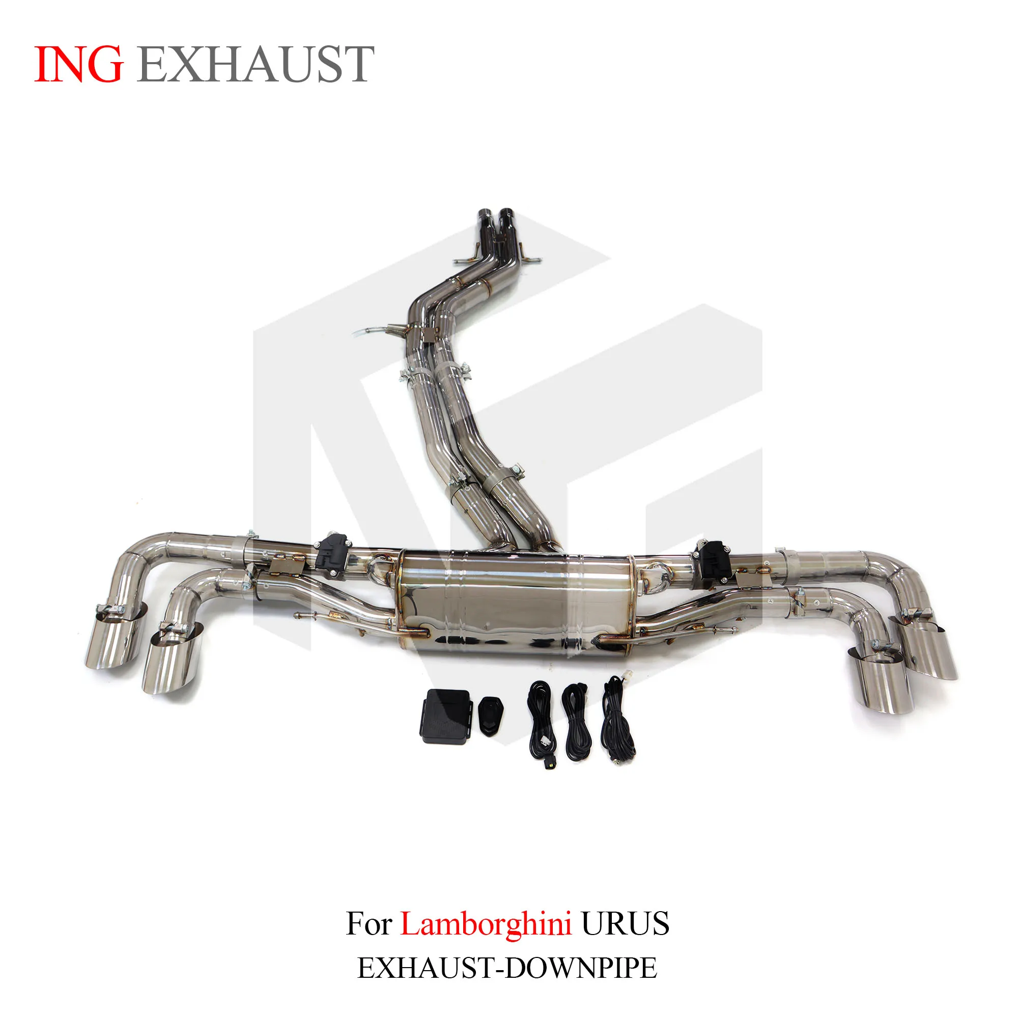 ING SS304 Remote Valve Catback Pipe for Lamborghini Urus 4.0T V8 2012+ Muffler Engine Remote Valve Accessories Exhaust System