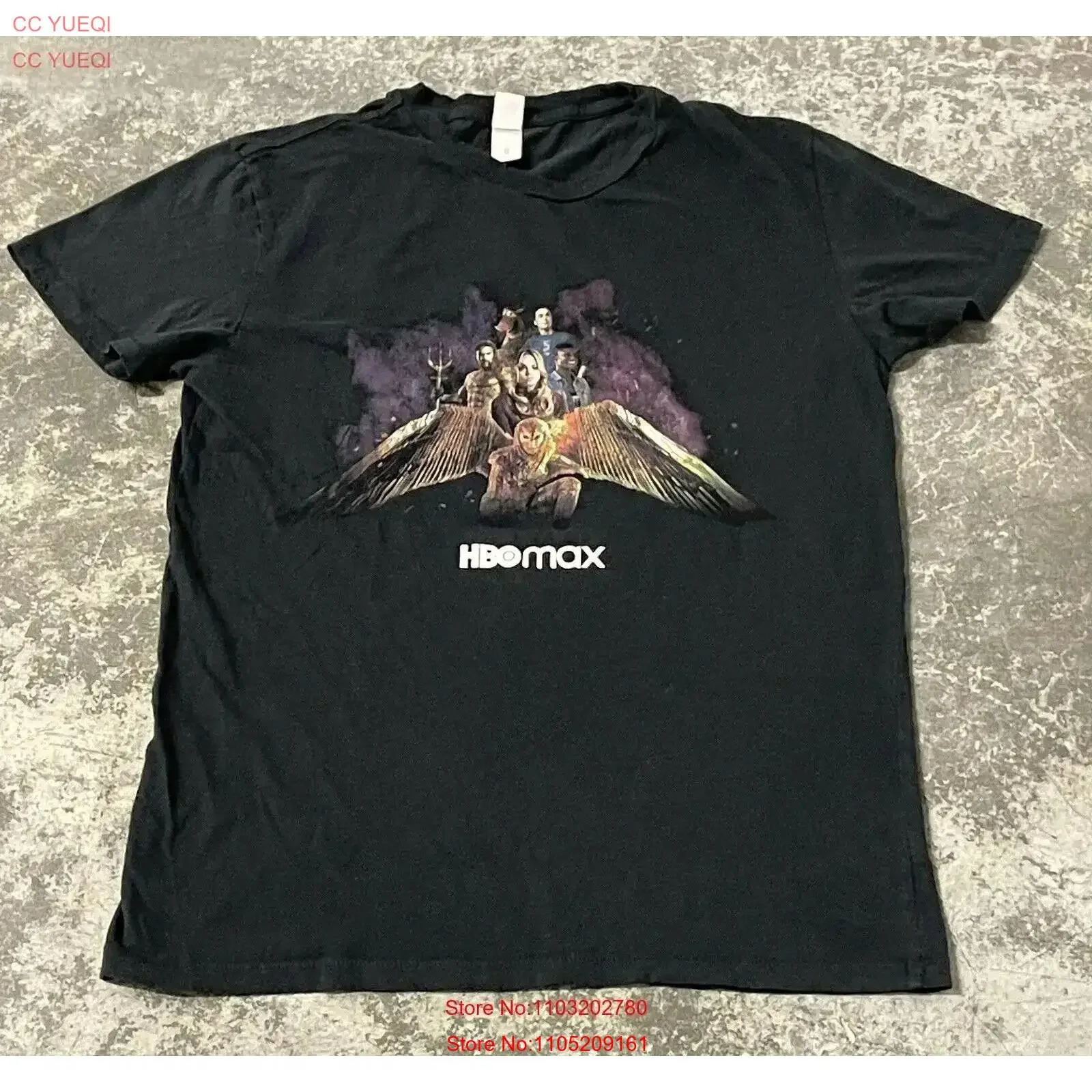 تي شيرت رجالي HBO Max 2021 World Tour ترويجي أسود تي شيرت صغير عتيق مغسول ومتمدد متعدد الاستخدامات للارتداء اليومي عتيق #1