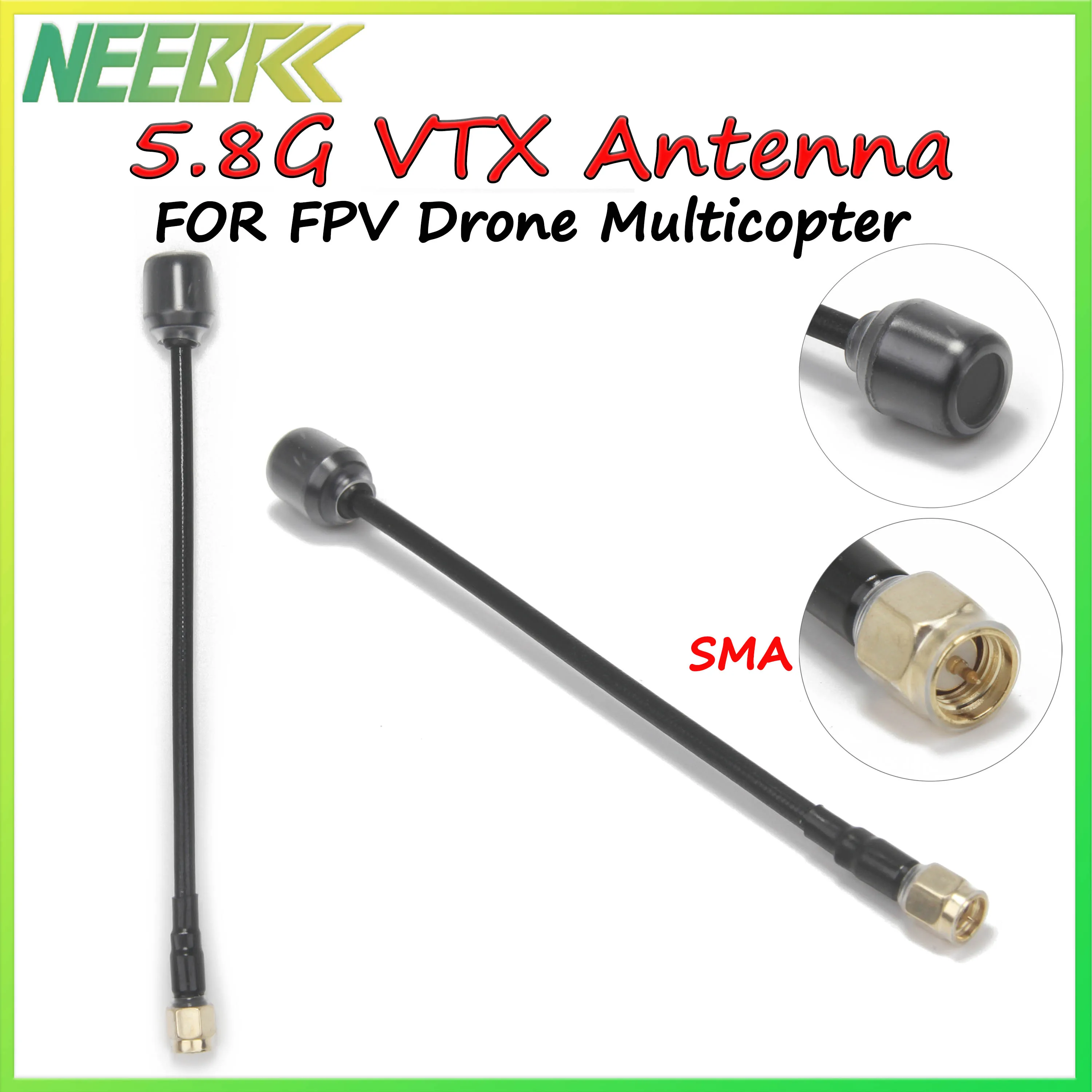 

Lollipop 5,8G 150 мм 5Dbi FPV VTX Антенна 5150-5850 МГц SMA для RC Freestyle FPV Racing Drone Multicopter Quadcopter VTX DIY Запчасти