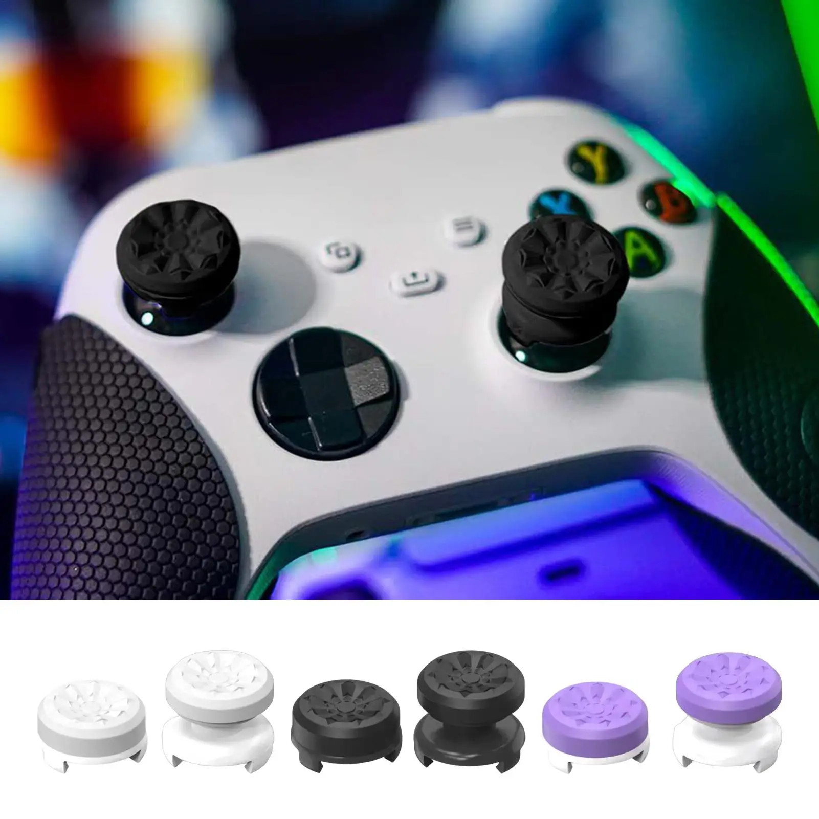 2 pçs jogos de vídeo silicone polegar aperto para ps5 ps4 para playstation 5 joystick booster tampas acessórios controlador de jogos de vídeo