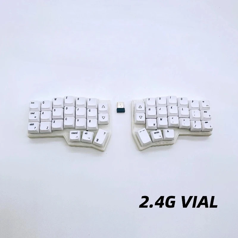 

For CORNE V4.1 Custom 2.4G Wireless Mechanical Keyboard Hot-swap Split Ergonomic 46 Key Layout Support VIAL Software Key Mapping