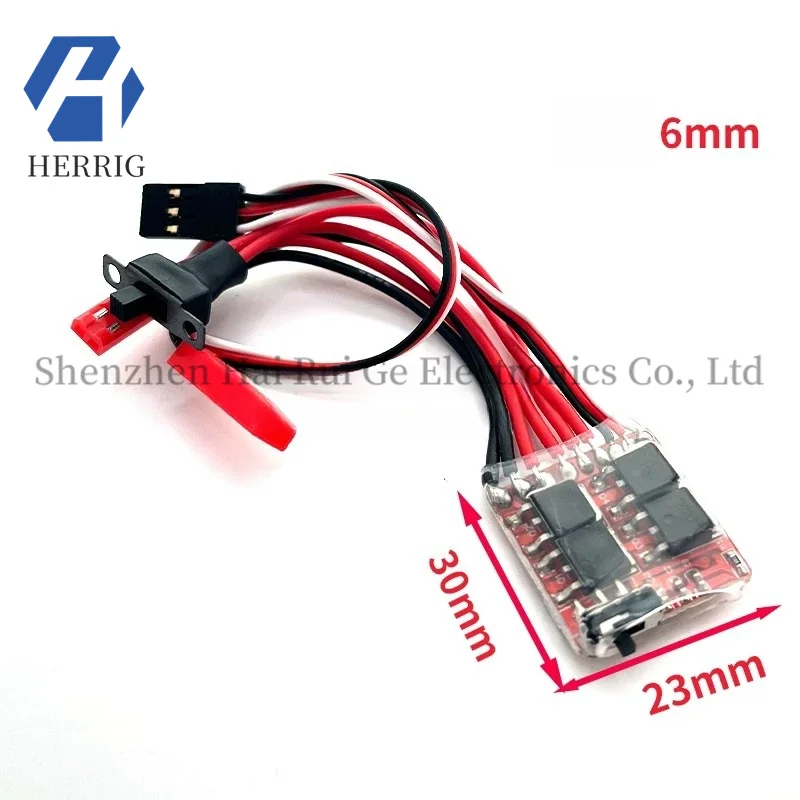 10A 20A 30A Bidirectional Brushed ESC with Brake/No Brake Switchable RC RC RC Model Car for Boat