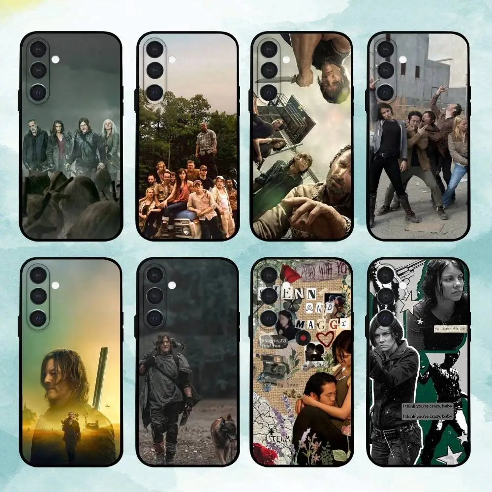 

C-Clem-T-The Walking Dead Phone Case For Samsung A73,A21s,A22,A31,A32,A52,A53,A71,A80,Soft Black Shell