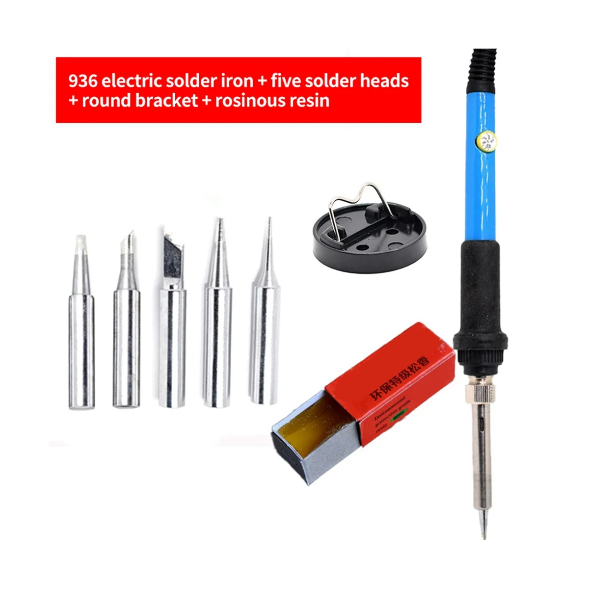 Electric Soldering Iron Tool Set Internal Heating Type Temperature Regulating Electric Luo Iron Welding Pen Set EU Plug