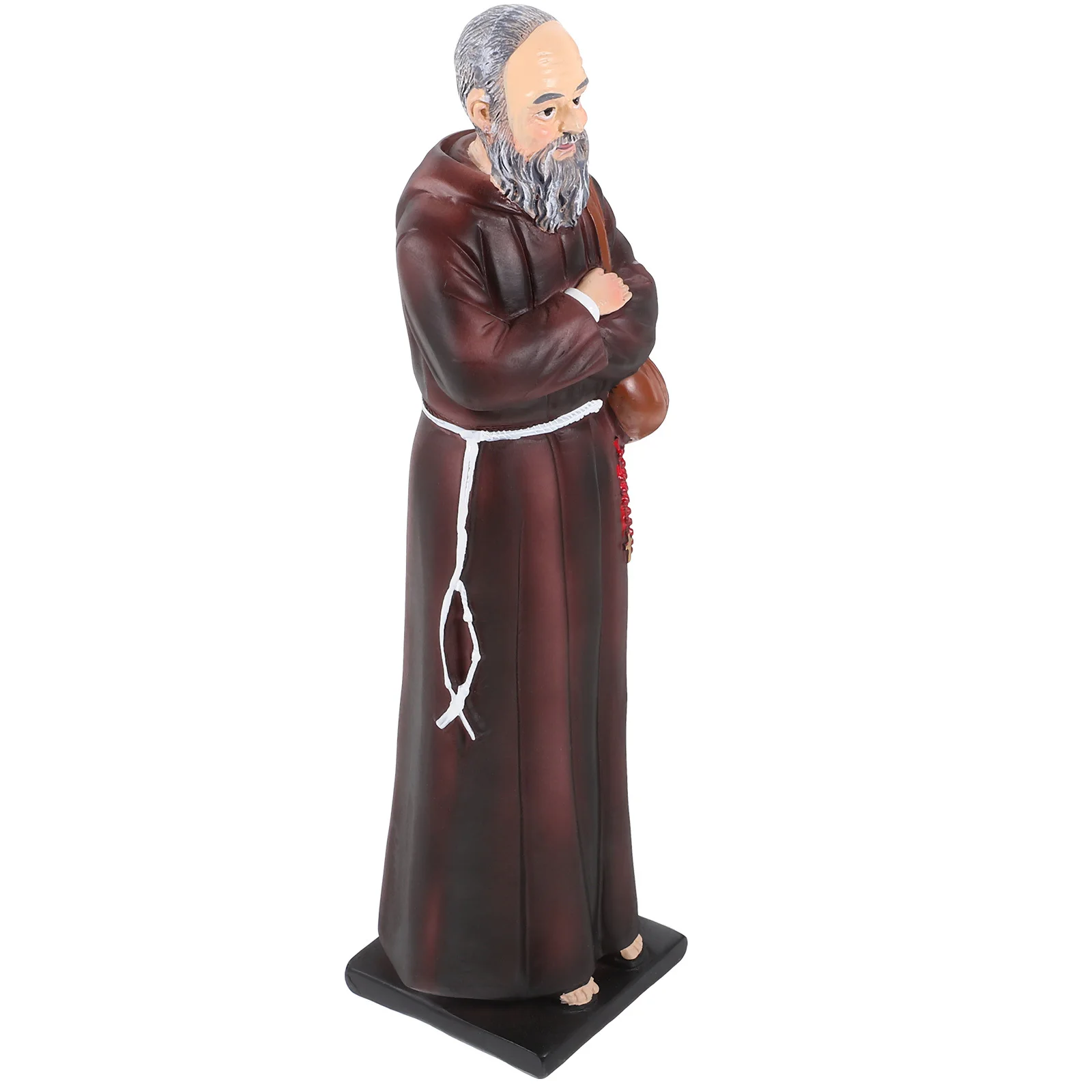 

Priest Statue Resin Sculpture Decoration for Office Church Shelf Table Top Adornment Classic Simple Design Timeless Elegance