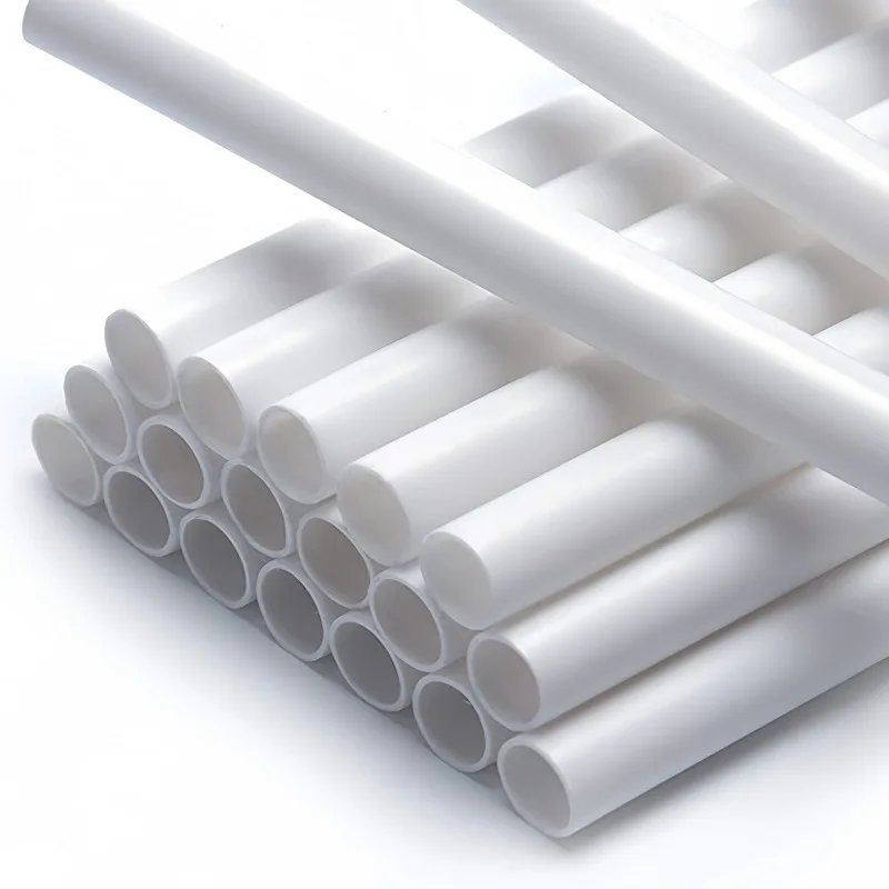 Storage Rack Support Pipe  9pcs PP Polypropylene Plastic Tube Hollow Round Protective Sleeve Plastic Rigid Pipes White