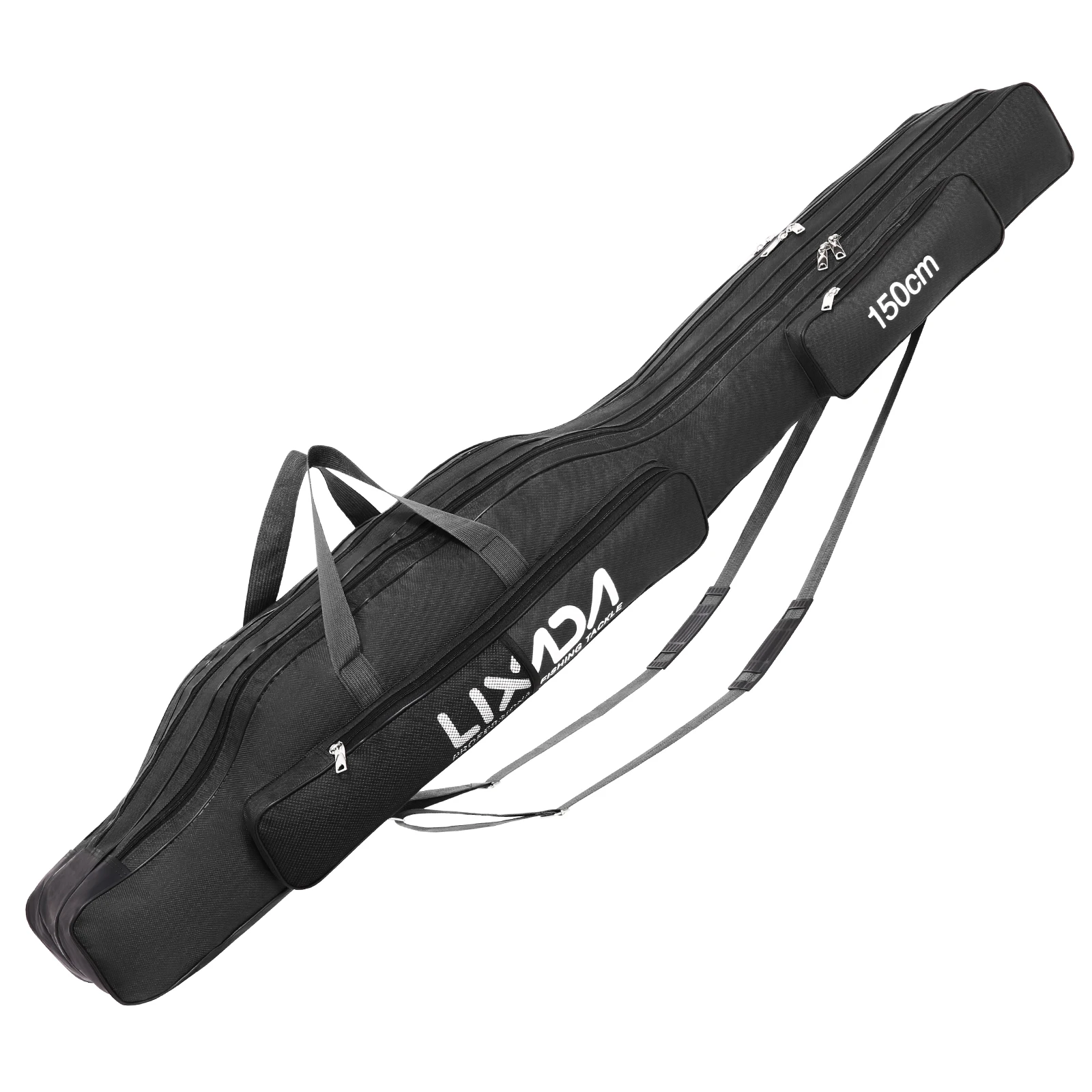 

Lixada 130cm/150cm Three Layers Fishing Bag Portable Folding Fishing Rod Reel Tackle Tool Carry Case Carrier Travel Bag