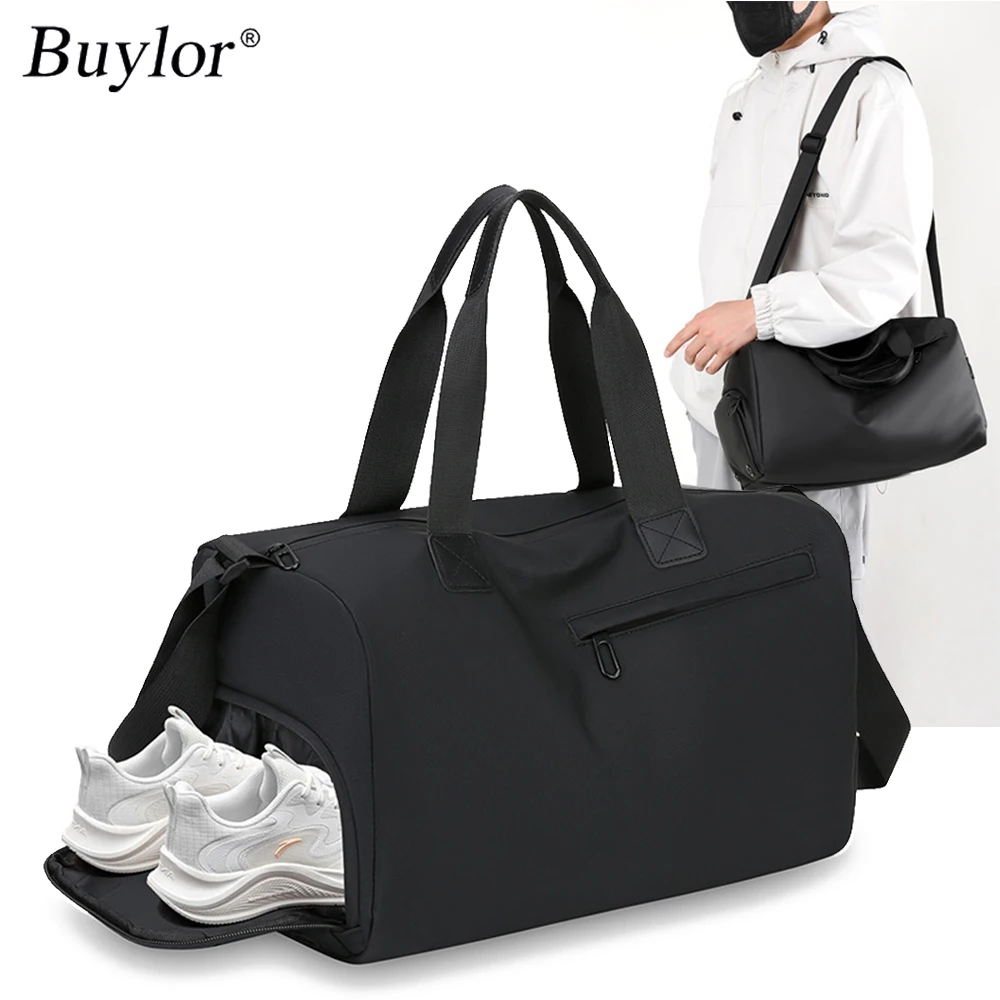 

Buylor Оксфордские дорожные сумки большой вместимости для мужчин и женщин, водонепроницаемые спортивные сумки для фитнеса, сумка для деловых поездок, ручная кладь