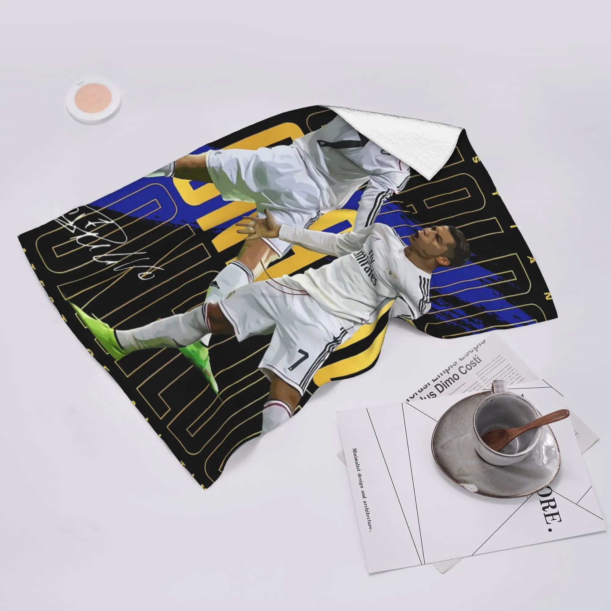 Custom Cristiano Ronaldo Suuiii! Soft Face Towel Quick Dry Pool Bath Cotton Towels Absorbent