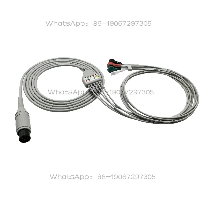 IPM8/MEC1000 Universal Button ECG Lead Cable