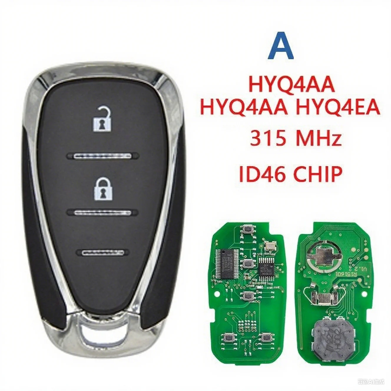 Для ключа Chevrolet 2/3/4/5 HYQ4EA HYQ4AA ID46 PCF7952 315 МГц Для ключа Chevrolet 2/3/4/5 HYQ4EA HYQ4AA ID46 PCF7952 315 МГц