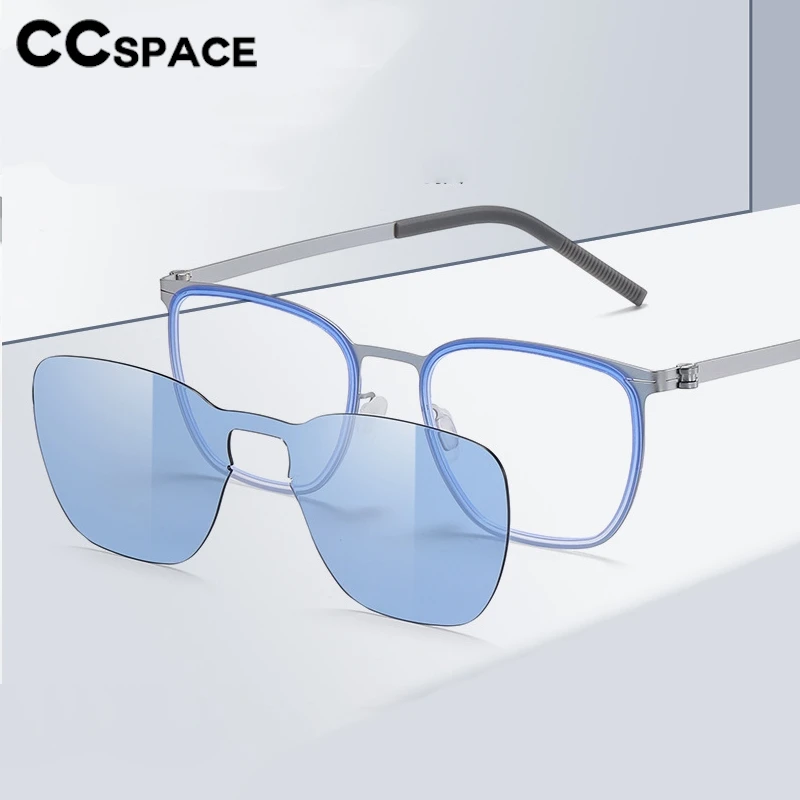 

Anti Blue Light Metal Optical Eyeglass Frame Without Screws Eyeglass Frame Clip Sunglasses Lens UV Resistant UNISEX 309545