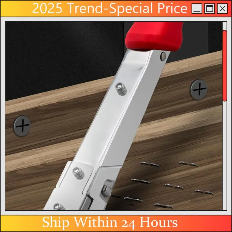 AA64 Handheld Hammer Tacker Stapler Door Type Staples Manual Hammer Stapler Furniture Production Carpentry Decoration