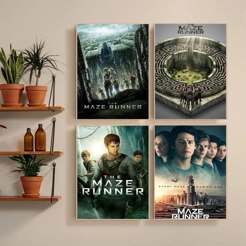 The Maze Runner Poster Self-adhesive Art Waterproof Paper Sticker Coffee House Bar Room Wall Decor