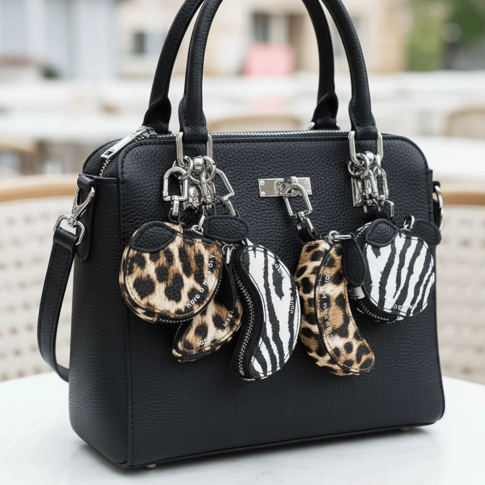 

Key Chain Lemon Fruit Shape Coin Purse Banana Waterproof PU Leather Pendant Bag Cute Key Ring Earphone Bag Men