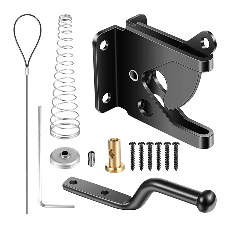 

Fence Gate Latch Automatic Gravity Lever Latch Carbon Steel Post Mounted Heavy Duty