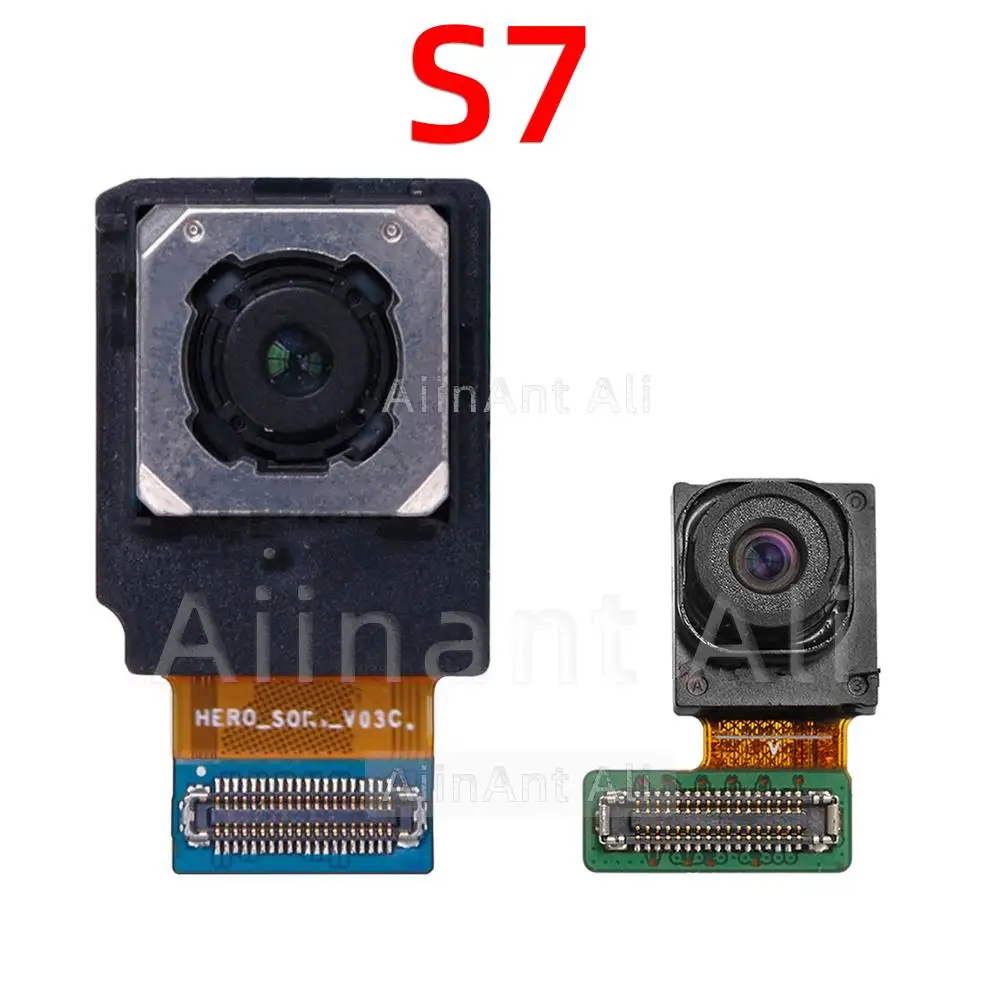 AiinAnt Back / Front Camera For Samsung Galaxy S6 S7 Edge Plus G920F G925F G928F G930F G935F Rear Back Main Camera Flex Cable