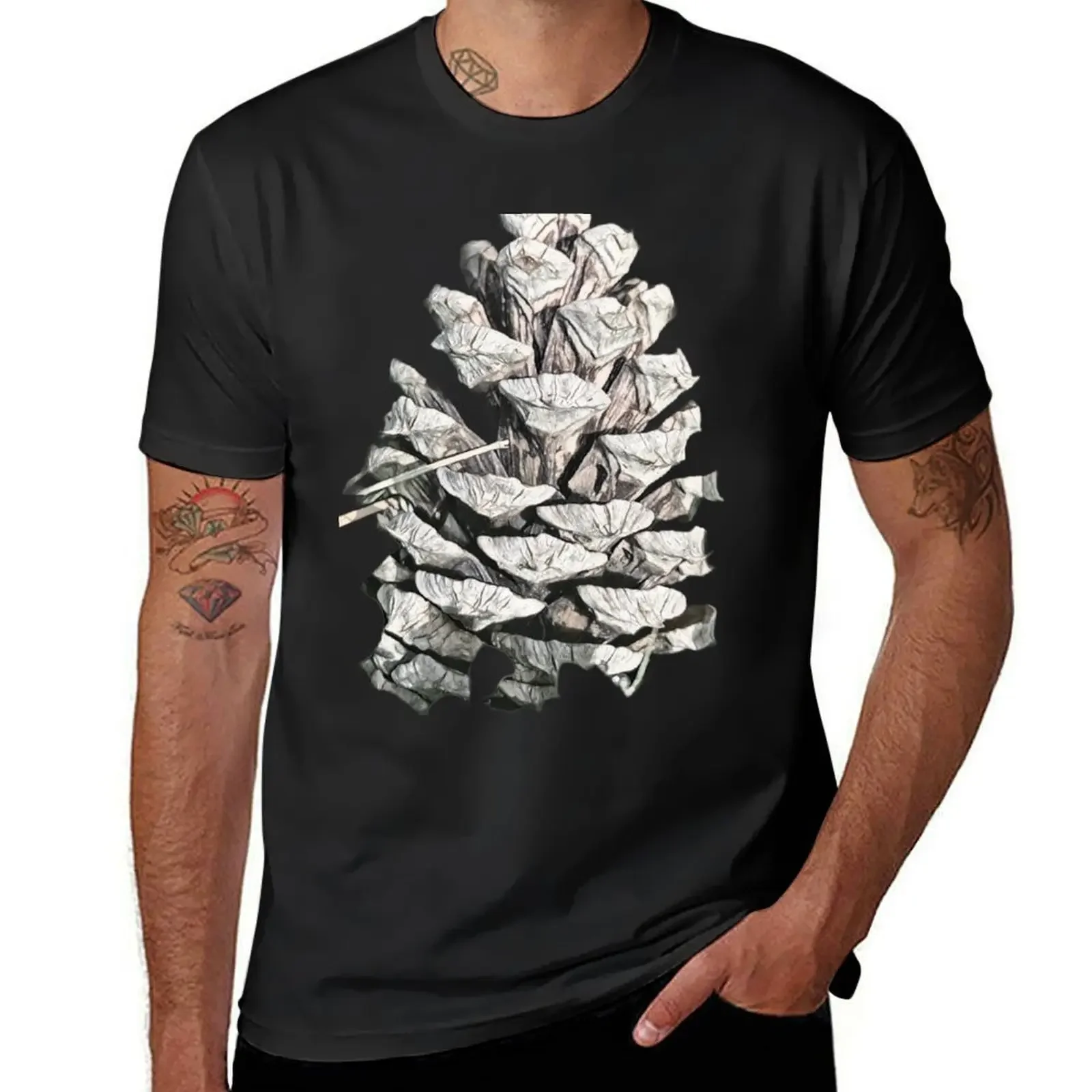 Pine cone T-Shirt hippie clothes funnys t shirts for men