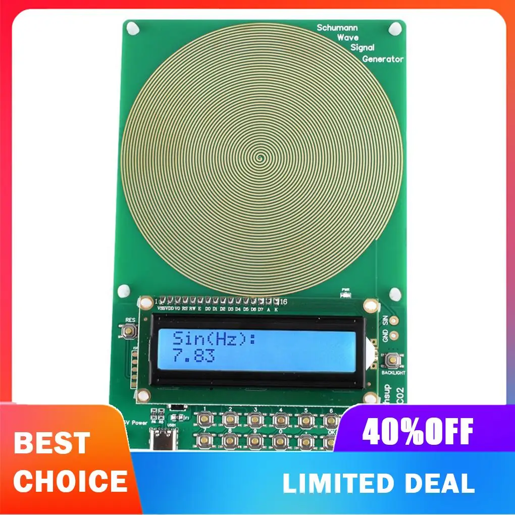 Green Crystal Oscillator Schumann Resonance Pulse Wave Generator 01Hz100000Hz Which Can Be Selected