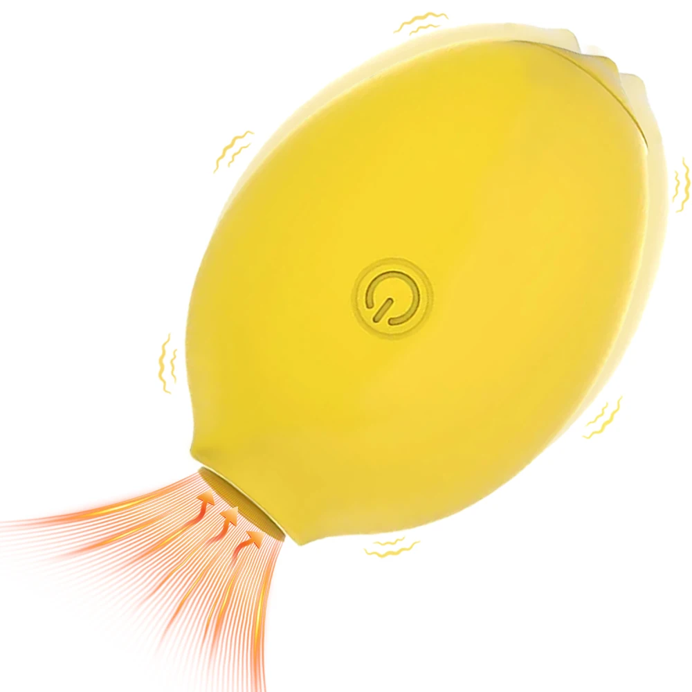 Vibrador con Succión de Limón, Estimulador de Clítoris con 10 Modos de Succión Intensa, Succión de Clítoris de Silicona, Juguete Sexual para Mujeres y Parejas