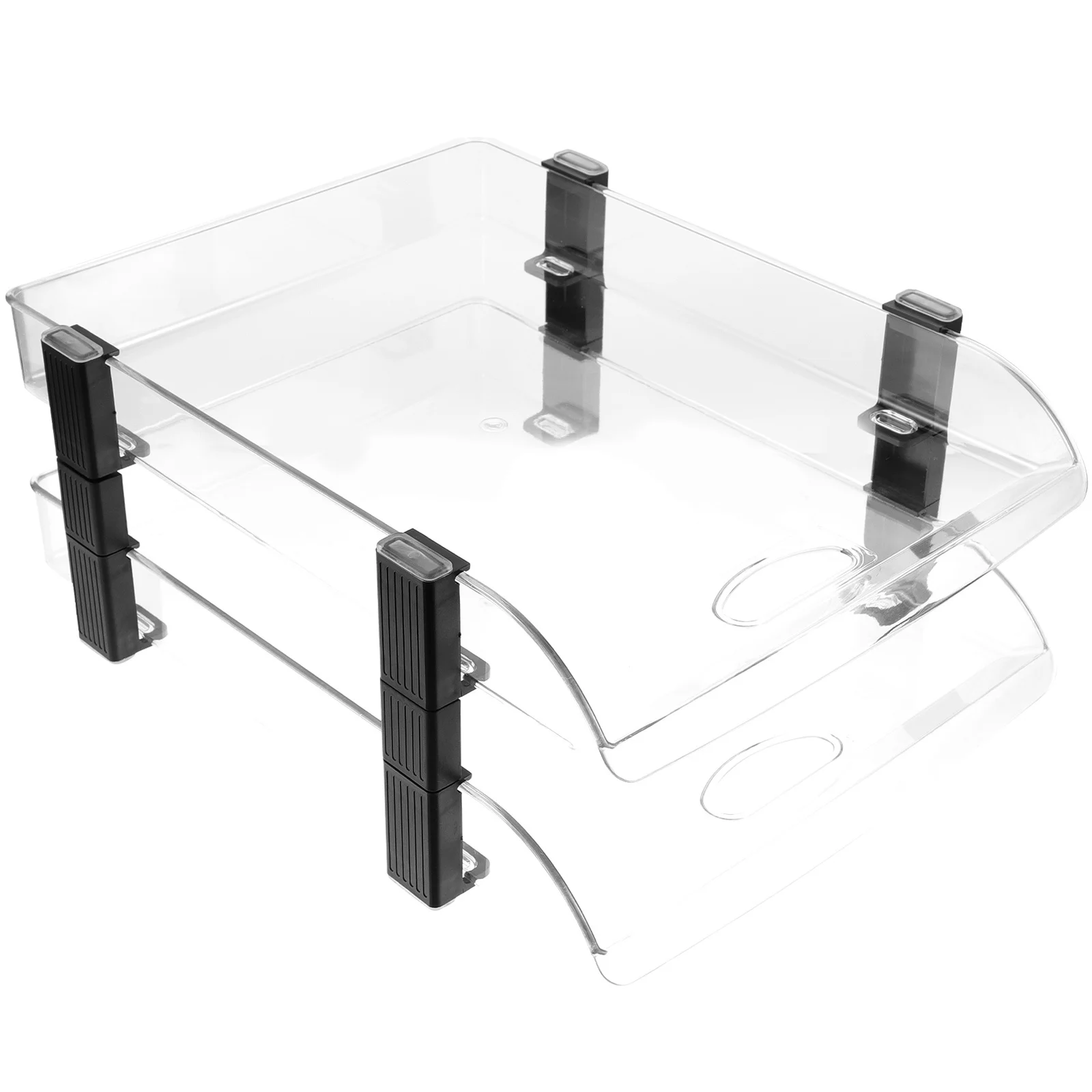

Desk File Organizer Multi-Tiered Paper Tray Desktop Organizer Ideal for Office Home School Document and File Storage Rack