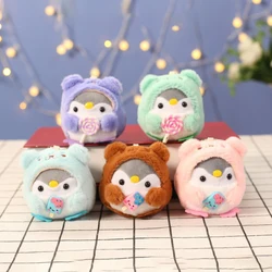 Cute Penguin Doll Key Chain Girl Cartoon Car Plush Key Chain Kawaii Lady Bag Accessories