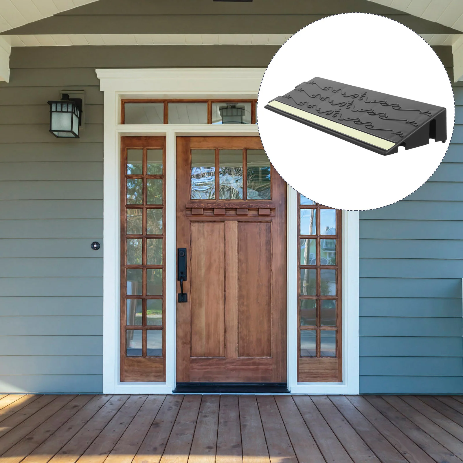 

Glow In The Dark Ramp For Doorway Thresholds Anti Slip Indoor Robot Wheelchair Ramp Mat Portable Slope Pad For Bathroom Garage