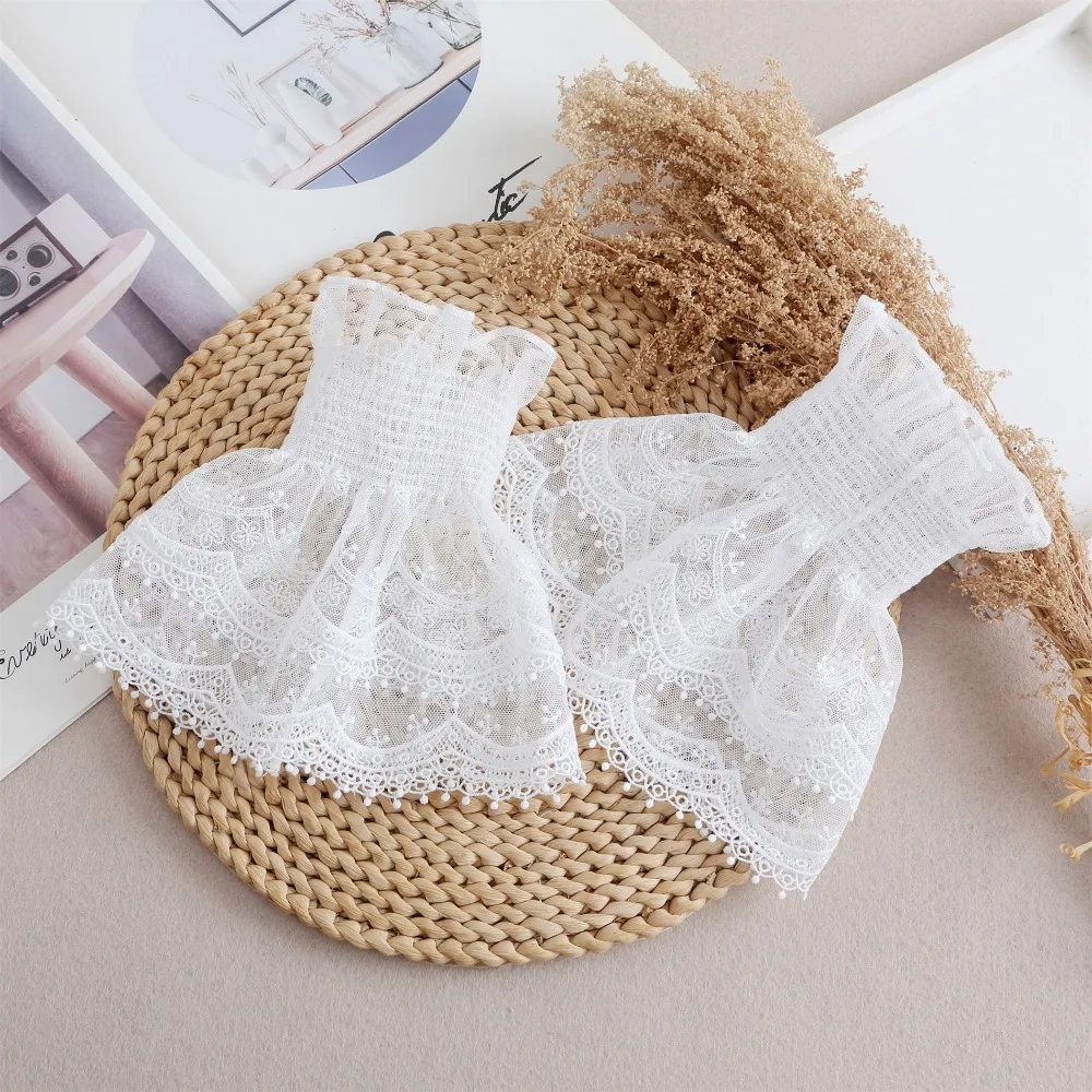 

Cute Double Layer Lace Fake Cuffs Flower Polka Dot Elastic Sleeve Cuffs Solid Pleated Horn Cuffs Decoration Clothing Accessory