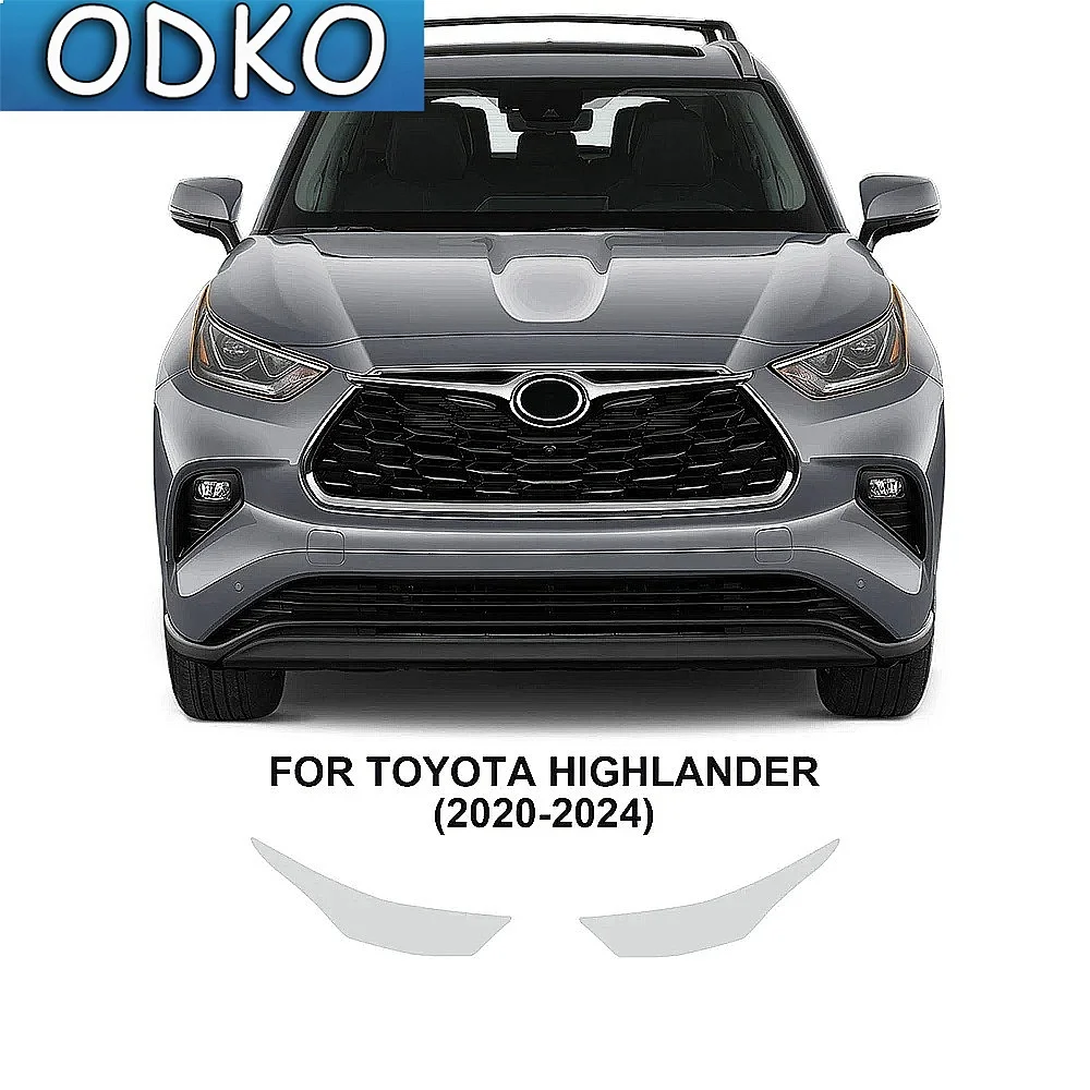 pelicula-de-protecao-de-pintura-pre-cortada-tpu-para-toyota-highlander-2020-2024-kit-transparente-bra-85mil-para-farois-e-retrovisores