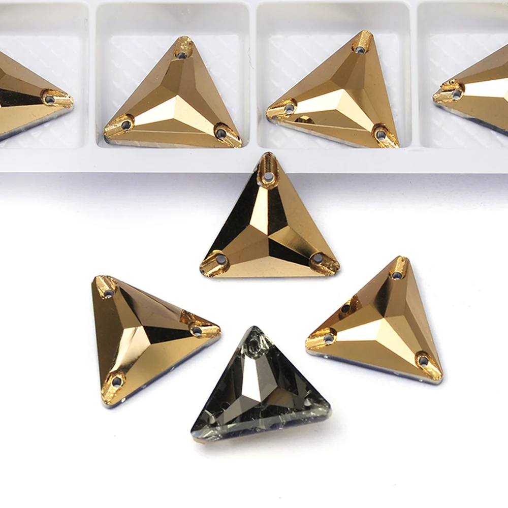 PUBRILEX Aurum All Shapes Aufnähbare Strasssteine Großhandel Neue Nähsteine mit abgeschrägten Kanten für Kleidungs- und Schmuckdekoration – Detail 5