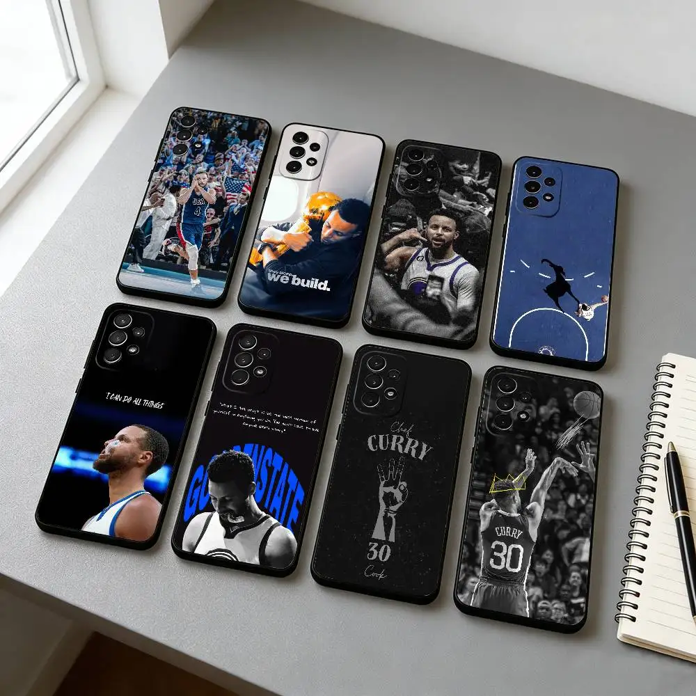 S-Stephen C-Curry 30 Phone Case Black Silicone Soft For Samsung S25,S24,S21,S22,S23,S30,Ultra,S20,Plus,Fe,Lite