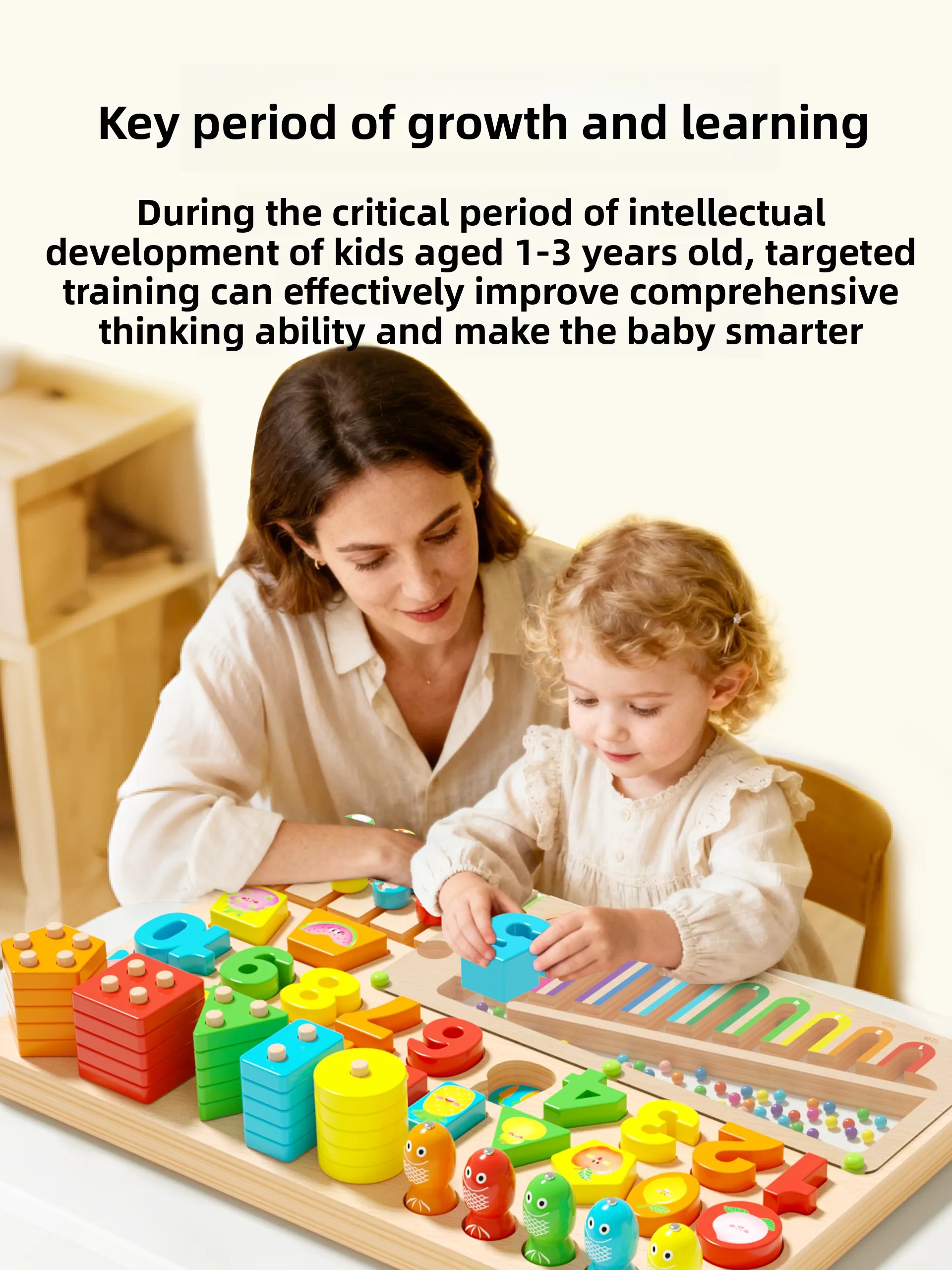 

Mengi Preschool Eon Digital ape Matching Building Blos Toy Children's Enlightenment Puzzles for Boys And Girls Ag...