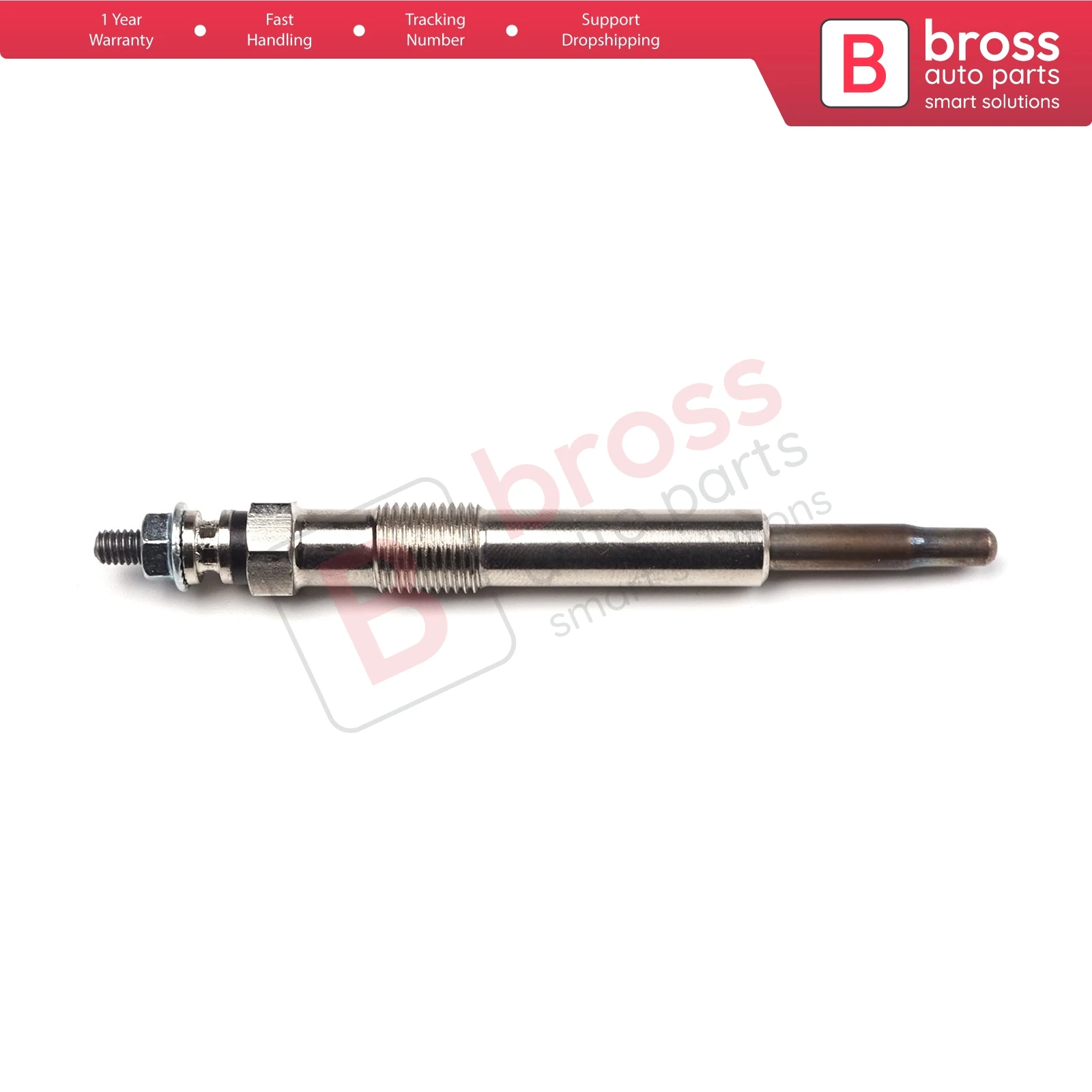 Bross Auto Parts BGP28 1 Piece Heater Glow Plugs GX96, XS4U6M090AB, GN993 for Ford 1.8 Fast Shipment Ship From Turkey