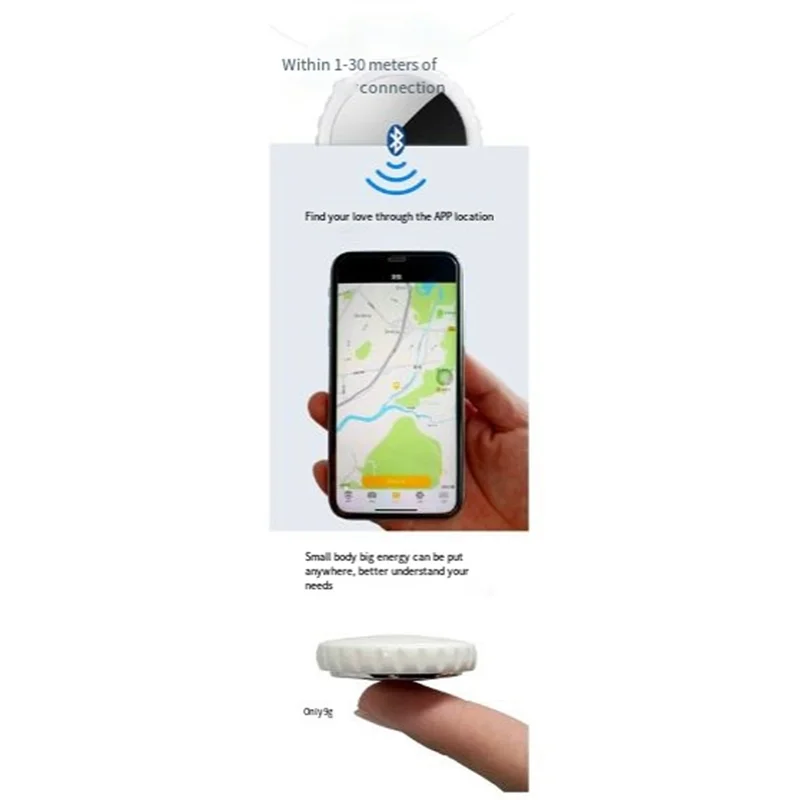 

A92Z Anti-Lost Keychain Smart Finder Device GPS Bi-Directional Alarm Tracker Phone Wallet Pet Child Key Locator