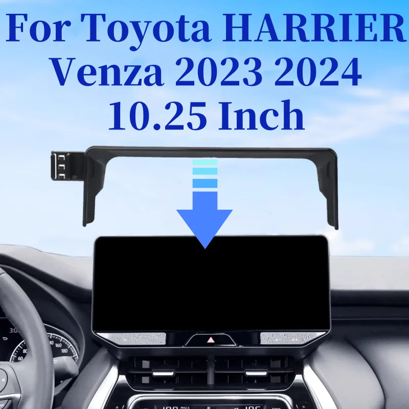 

Автомобильный держатель для мобильного телефона Toyota Harrier Venza 2023 2024, беспроводное зарядное устройство, вращение на 360 градусов, аксессуары для салона автомобиля