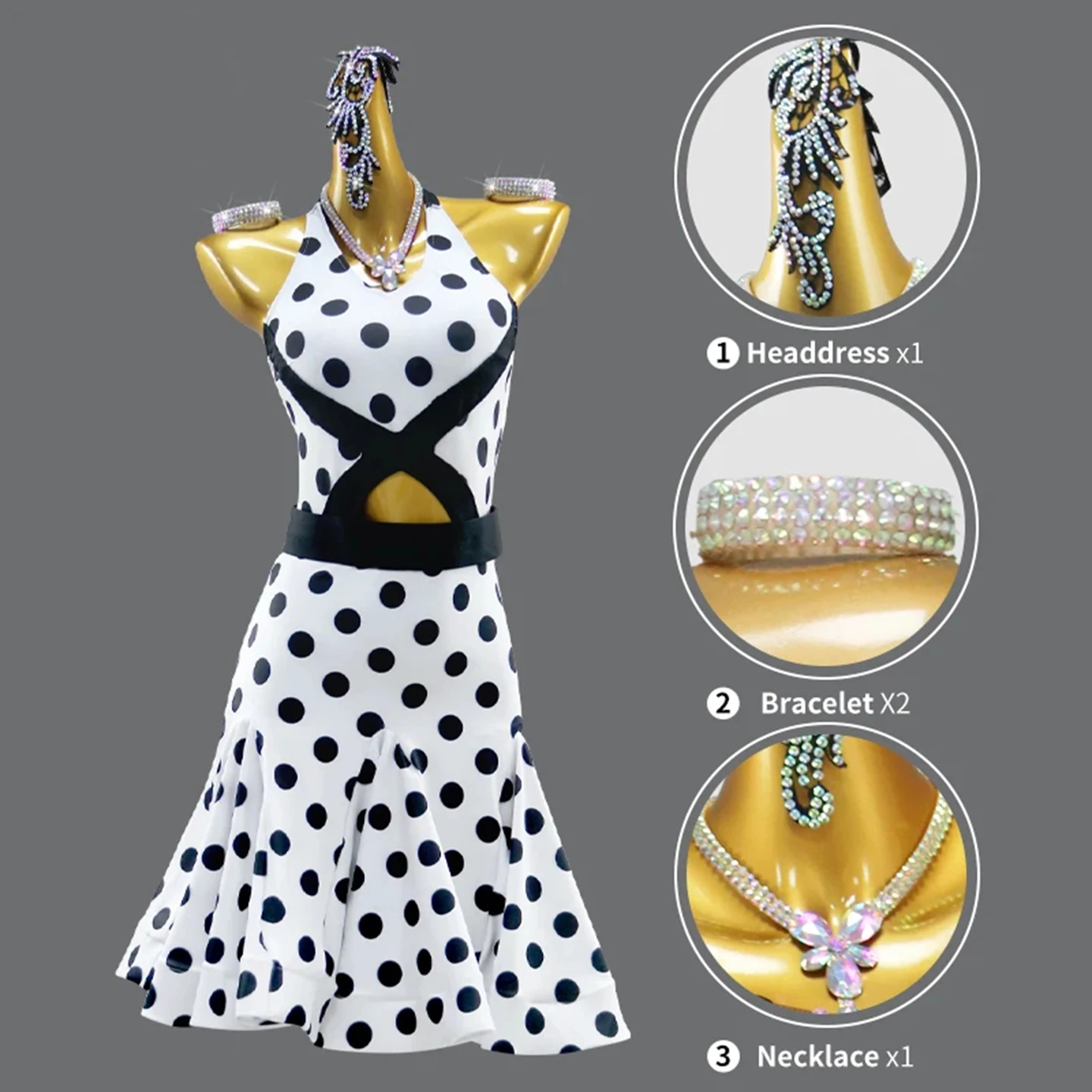 2025 라틴 댄스 의상 신제품 스포츠 퍼포먼스 의류 무대 여성 파티 드레스 소녀 볼룸 댄스 프로무스 의상 댄스웨어