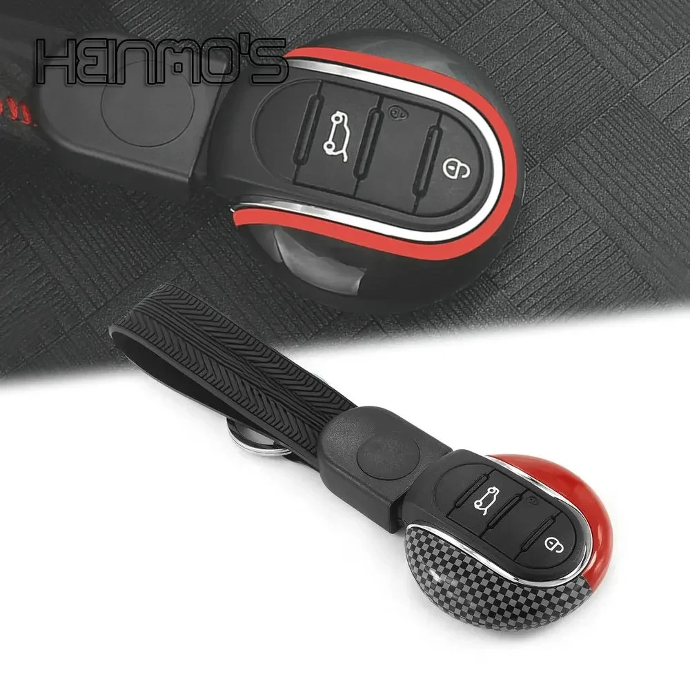 Car Key Case Cover Key Chain Shell Accessories Red JCW For MINI Cooper F55 F56 F57 Key Fob Shell Cover F54 F60 Countryman