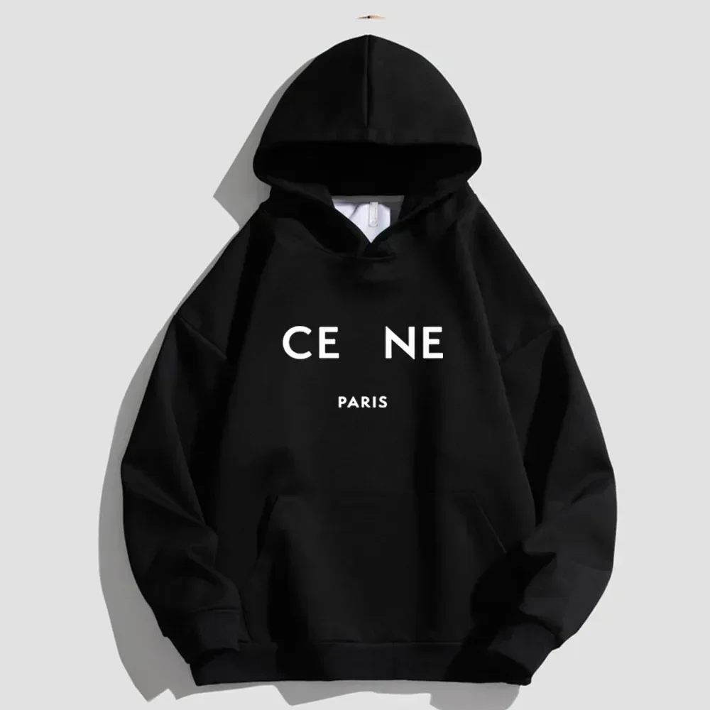 Women Luxury Brand Hoodie Autumn Winter 100%Cotton Hooded Sweatshirt Pullover Hoody Male Hip Hop Streetwear Man Sportswear