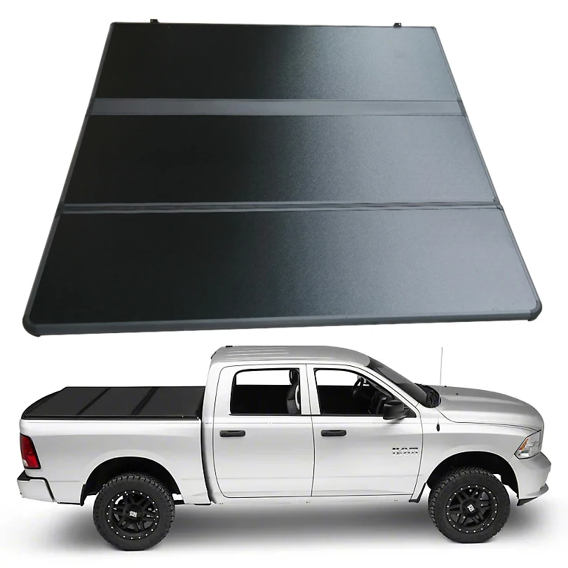 Tri-Fold Hard Folding Truck Bed Tonneau Cover Fit For Dodge Ram 1500 2009-2018 2016-2020 2500 3500 Classic 5.7FT 68