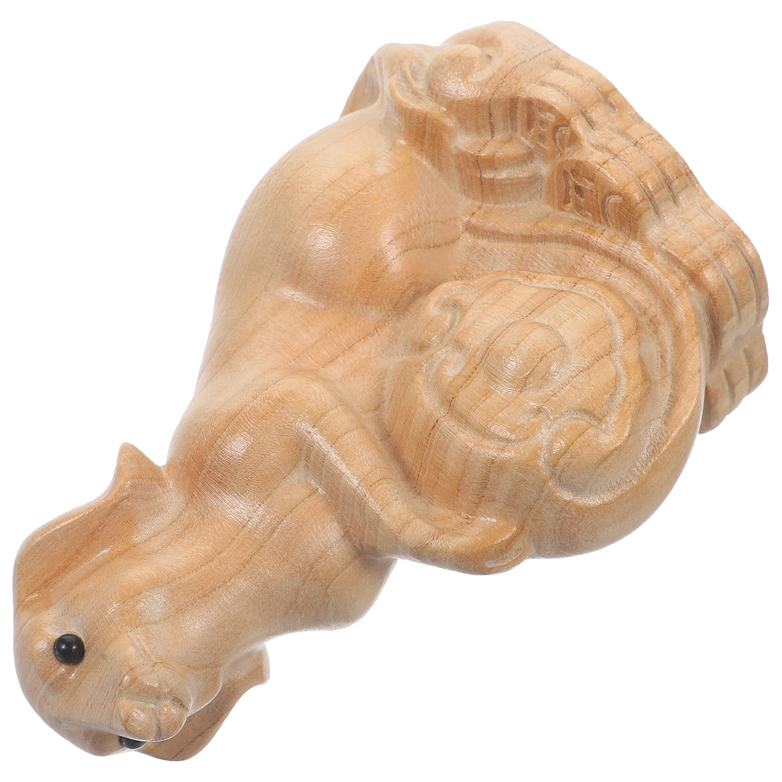 

Wooden Carving Dog Statue Large Size Home Decor Crafts Unique Design Wood Puppy nament Dog Decors Animal naments